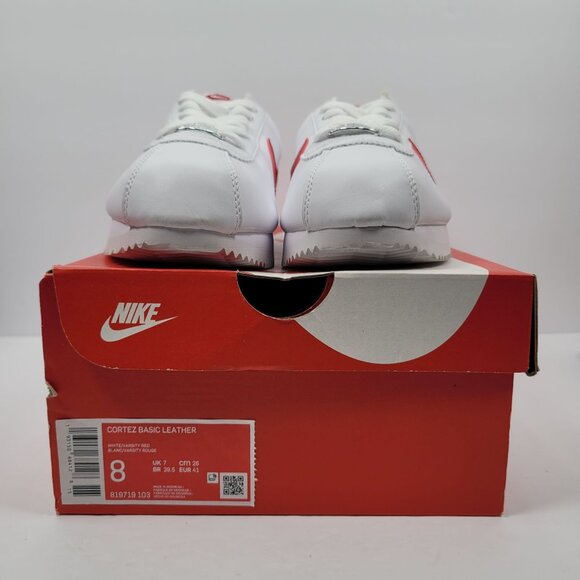 Nike Cortez Forrest Gump 2019 WH/RD/BL Men's Sneakers 819719-103 US Size 8 NWB - Picture 2 of 10